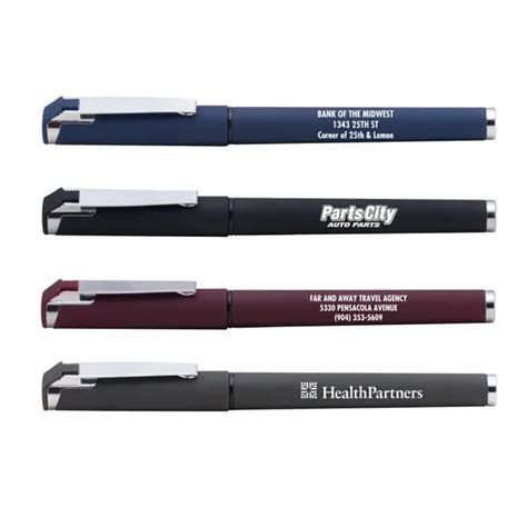 Hughes Promotional Pens: Soft Touch Hughes Gel Pens w/ Logo.